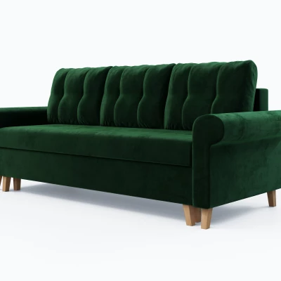 Dreisitzer-Schlafsofa NAFETA - grün