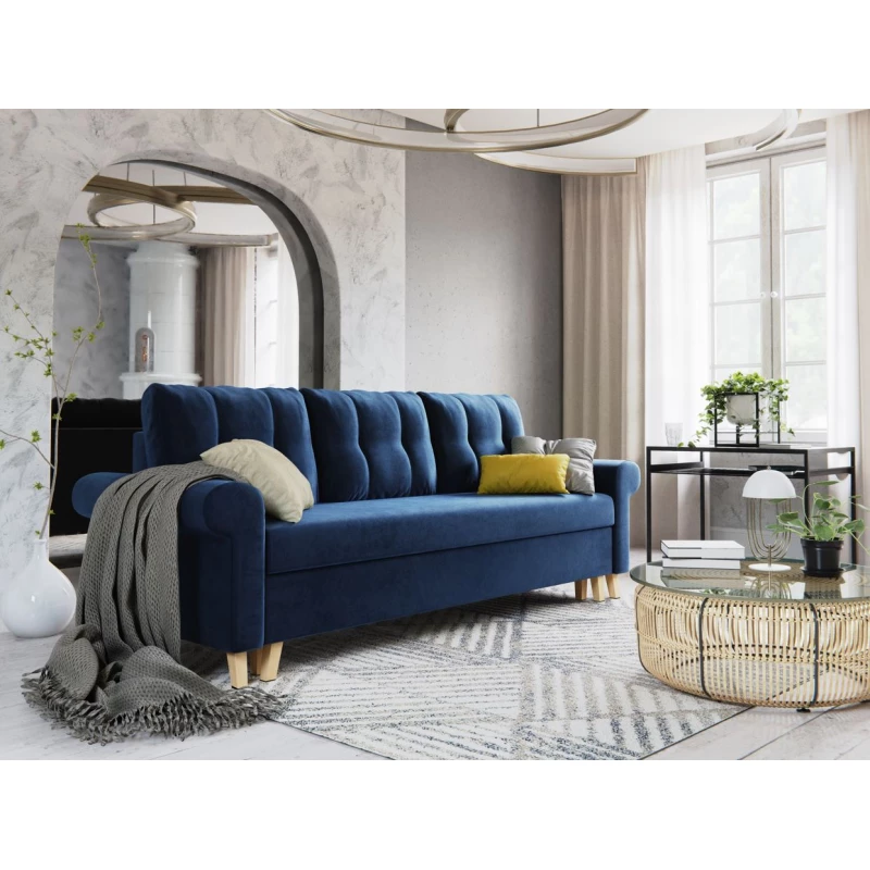 Dreisitzer-Schlafsofa NAFETA - blau