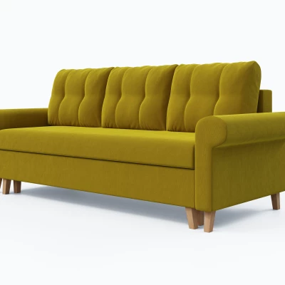 Dreisitzer-Schlafsofa NAFETA - gelb