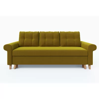 Dreisitzer-Schlafsofa NAFETA - gelb