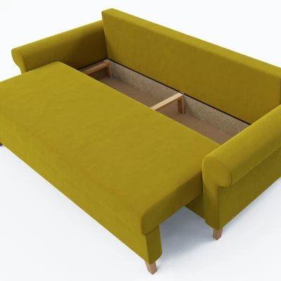 Dreisitzer-Schlafsofa NAFETA - gelb