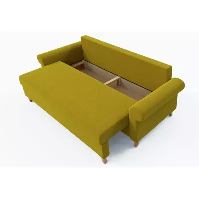 Dreisitzer-Schlafsofa NAFETA - gelb