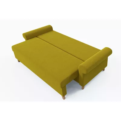Dreisitzer-Schlafsofa NAFETA - gelb