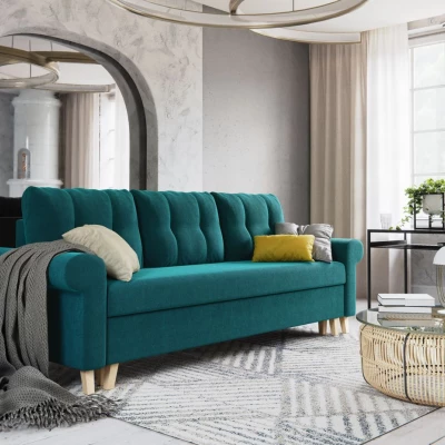 Dreisitzer-Schlafsofa NAFETA - Türkis