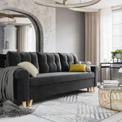 Dreisitzer-Schlafsofa NAFETA - Graphit 2