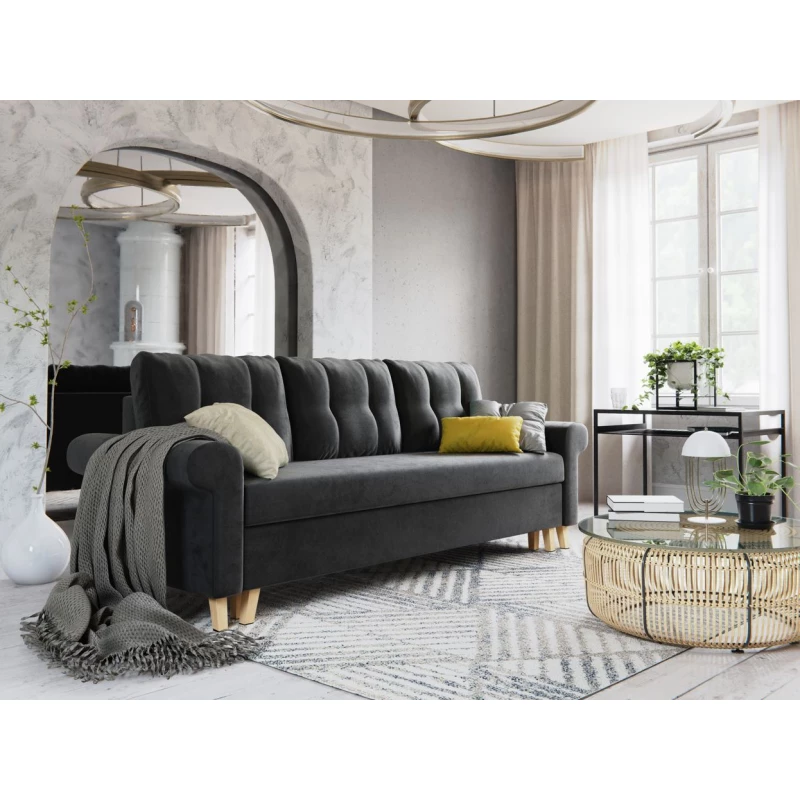 Dreisitzer-Schlafsofa NAFETA - Graphit 2