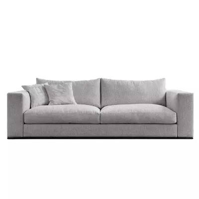 MAKLESA Zweisitzer-Schlafsofa - grau