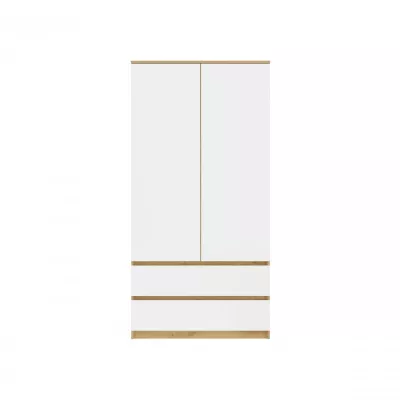 Flurgarderobe 90 cm TAAVI - Artisan Eiche / Weiß