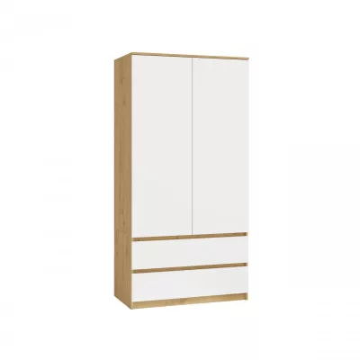 Flurgarderobe 90 cm TAAVI - Artisan Eiche / Weiß
