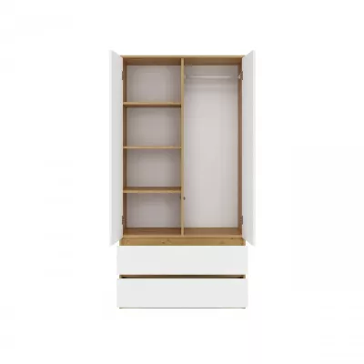 Flurgarderobe 90 cm TAAVI - Artisan Eiche / Weiß