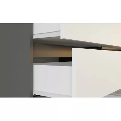 Flurgarderobe 90 cm TAAVI - anthrazit/weiß
