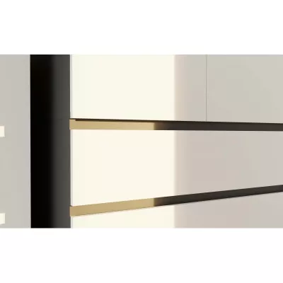 Flurgarderobe 90 cm TAAVI - anthrazit/weiß