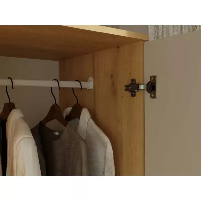Flurgarderobe 90 cm TAAVI - Artisan Eiche / Kaschmir