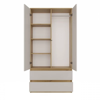 Flurgarderobe 90 cm TAAVI - Artisan Eiche / Kaschmir