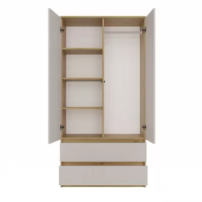 Flurgarderobe 90 cm TAAVI - Artisan Eiche / Kaschmir