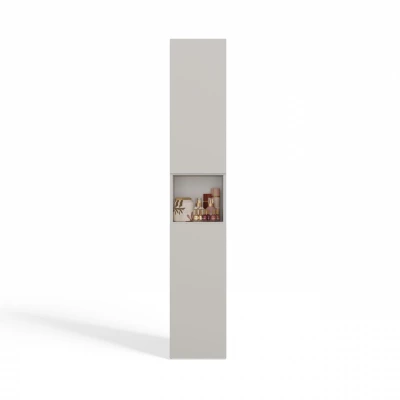 Schmaler Badezimmerschrank 31 cm ATSO 7 - Kaschmir