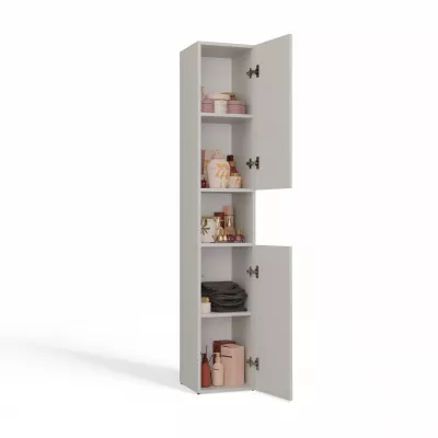 Schmaler Badezimmerschrank 31 cm ATSO 7 - Kaschmir