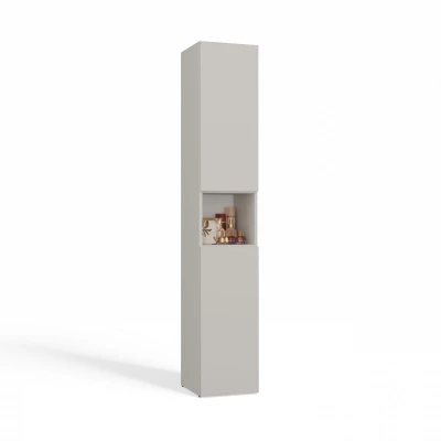 Schmaler Badezimmerschrank 31 cm ATSO 7 - Kaschmir