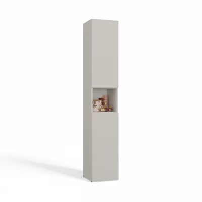 Schmaler Badezimmerschrank 31 cm ATSO 7 - Kaschmir