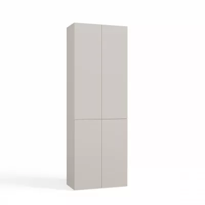 Badezimmerschrank 60 cm mit Wäschekorb ATSO 5 - Kaschmir