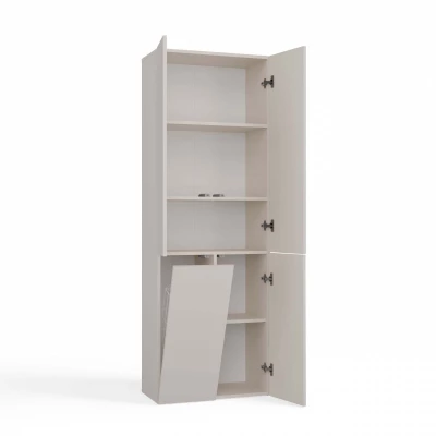 Badezimmerschrank 60 cm mit Wäschekorb ATSO 5 - Kaschmir