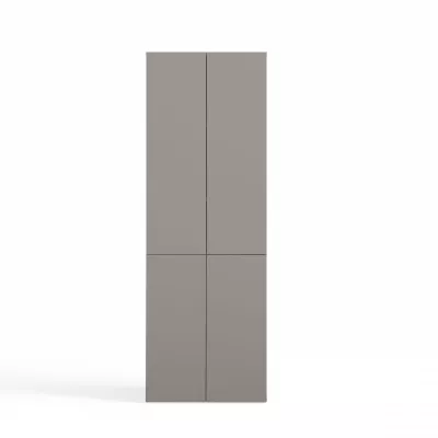 Badezimmerschrank 60 cm mit Wäschekorb ATSO 5 - grau