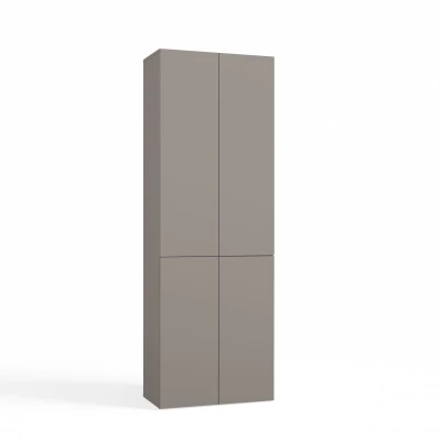 Badezimmerschrank 60 cm mit Wäschekorb ATSO 5 - grau