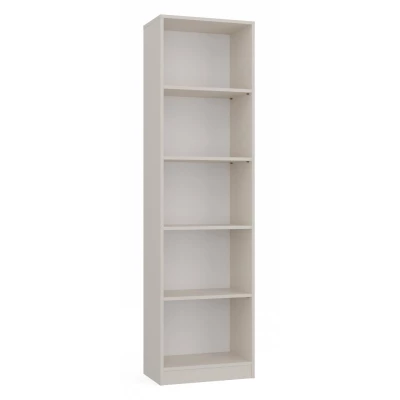 Schmales Bücherregal RAUNO - 50 cm, Kaschmir