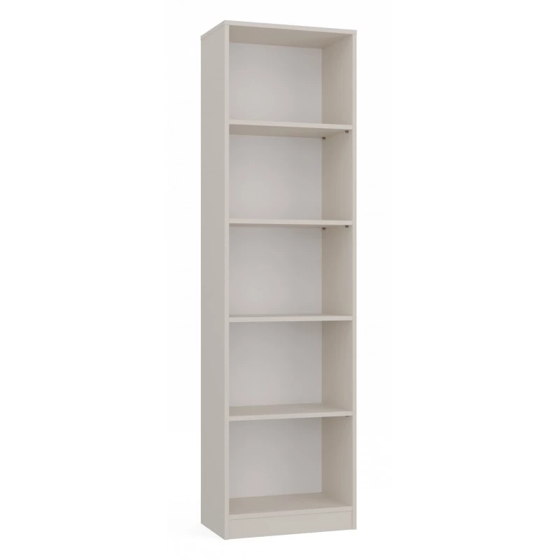 Schmales Bücherregal RAUNO - 50 cm, Kaschmir