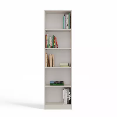 Schmales Bücherregal RAUNO - 50 cm, Kaschmir