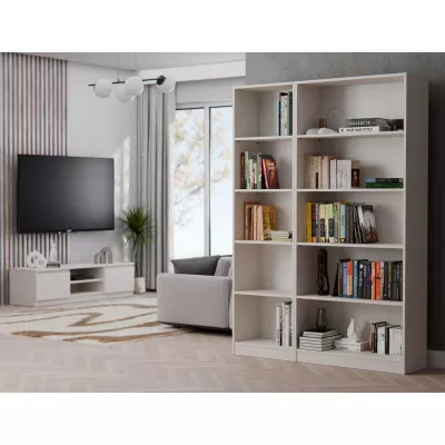 Schmales Bücherregal RAUNO - 50 cm, Kaschmir