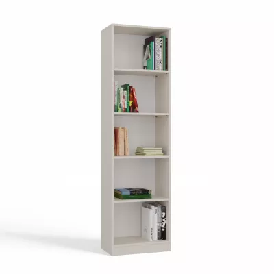 Schmales Bücherregal RAUNO - 50 cm, Kaschmir