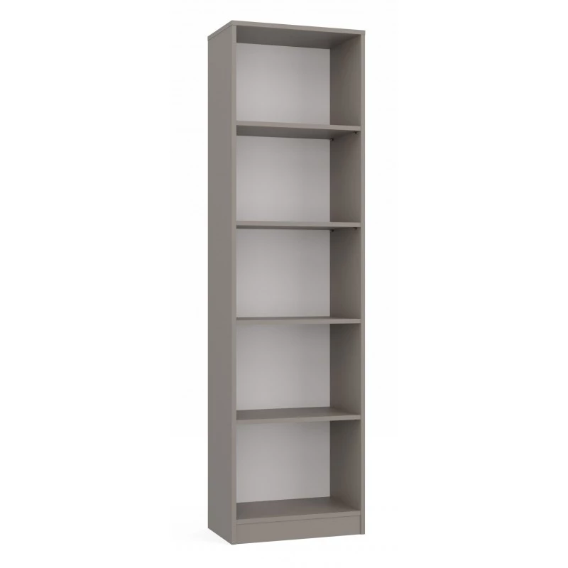 Schmales Bücherregal RAUNO – 50 cm, grau
