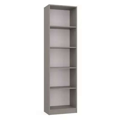 Schmales Bücherregal RAUNO – 50 cm, grau