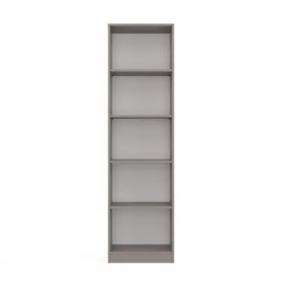Schmales Bücherregal RAUNO – 50 cm, grau