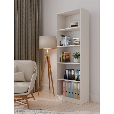 Schmales Bücherregal RAUNO – 60 cm, Kaschmir