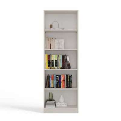 Schmales Bücherregal RAUNO – 60 cm, Kaschmir