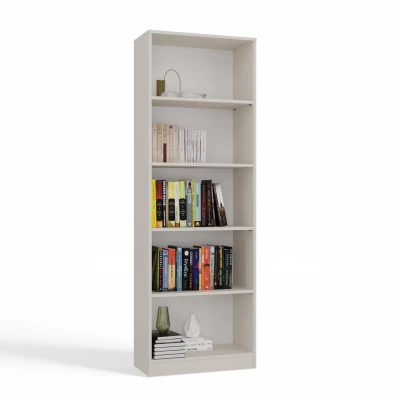Schmales Bücherregal RAUNO – 60 cm, Kaschmir