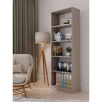 Schmales Bücherregal RAUNO – 60 cm, grau