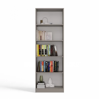 Schmales Bücherregal RAUNO – 60 cm, grau