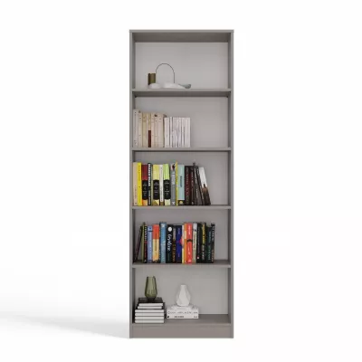 Schmales Bücherregal RAUNO – 60 cm, grau
