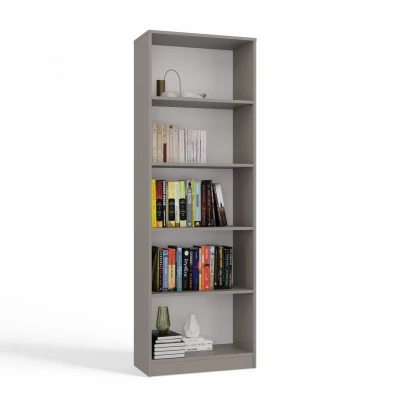 Schmales Bücherregal RAUNO – 60 cm, grau