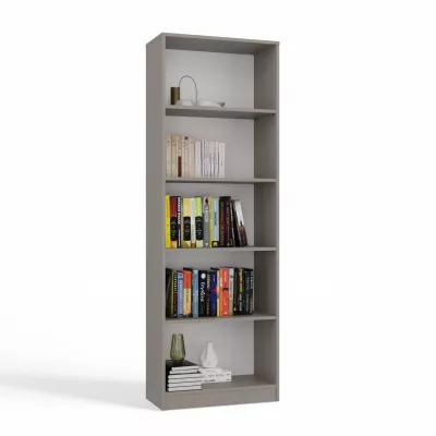 Schmales Bücherregal RAUNO – 60 cm, grau