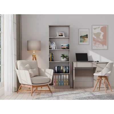 Schmales Bücherregal RAUNO – 60 cm, grau