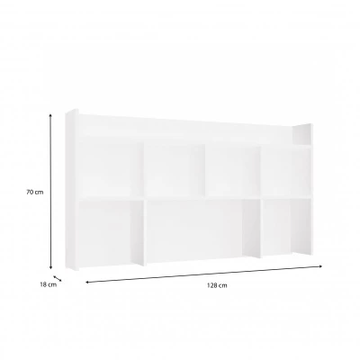 Schreibtischverlängerung 130 cm CULLMAN - weiß