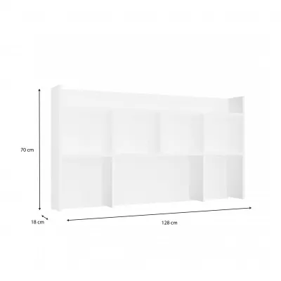 Schreibtischverlängerung 130 cm CULLMAN - weiß