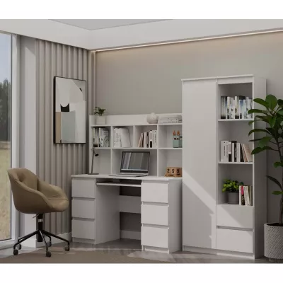 Schreibtischverlängerung 130 cm CULLMAN - weiß