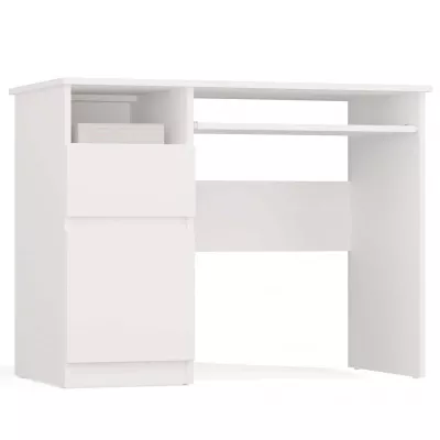 PC-Tisch OZARK - weiß, linke Version