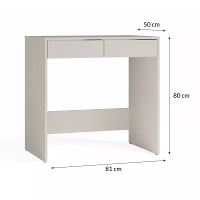 Schmaler Schreibtisch HOOVER 1 - Kaschmir