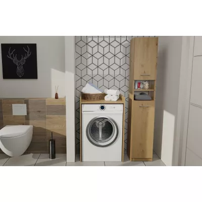Schmaler Badezimmerschrank JANNO - Artisan Eiche